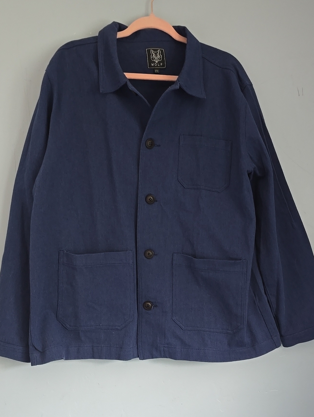💥Wolf Clothing Collective Chore Jacket French Workwear Heritage Worker Style